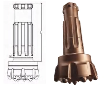 Taillants DTH sans jupe